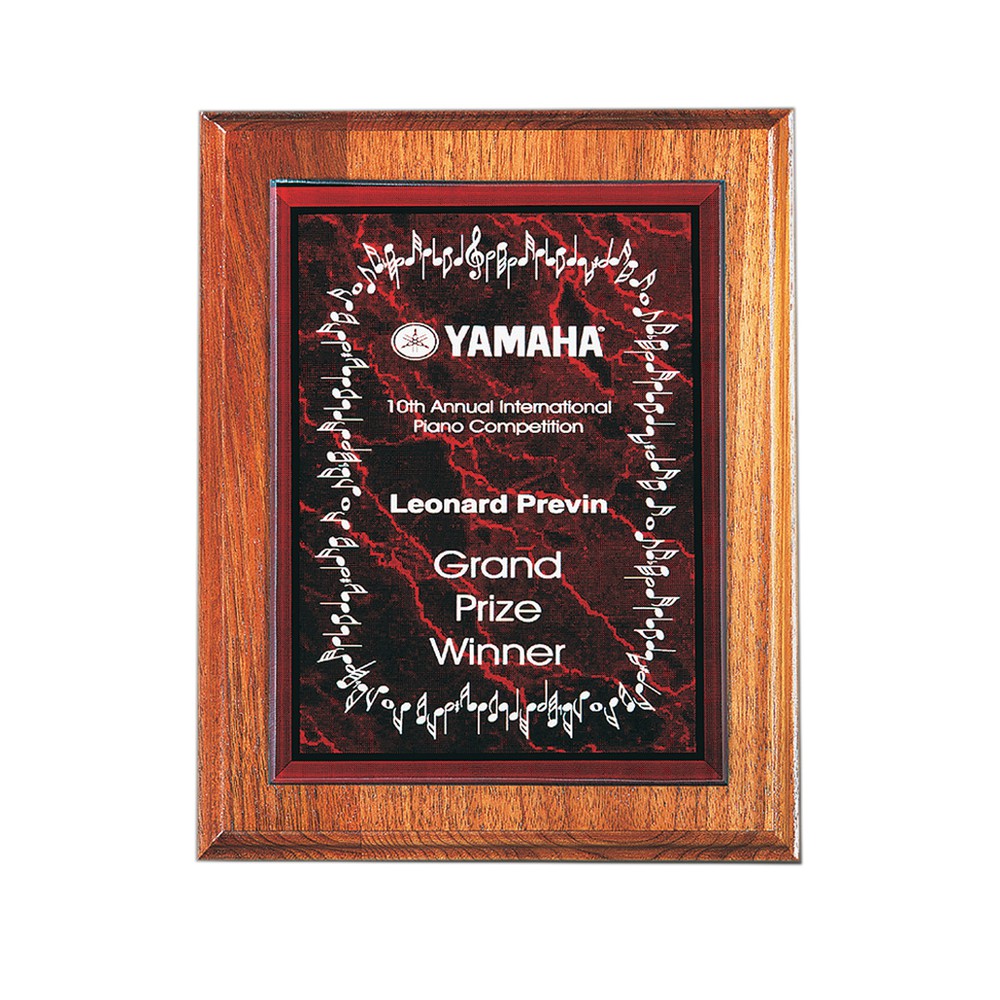 Acrylic Marble Plaq Red 6x8 *** Include a spacer