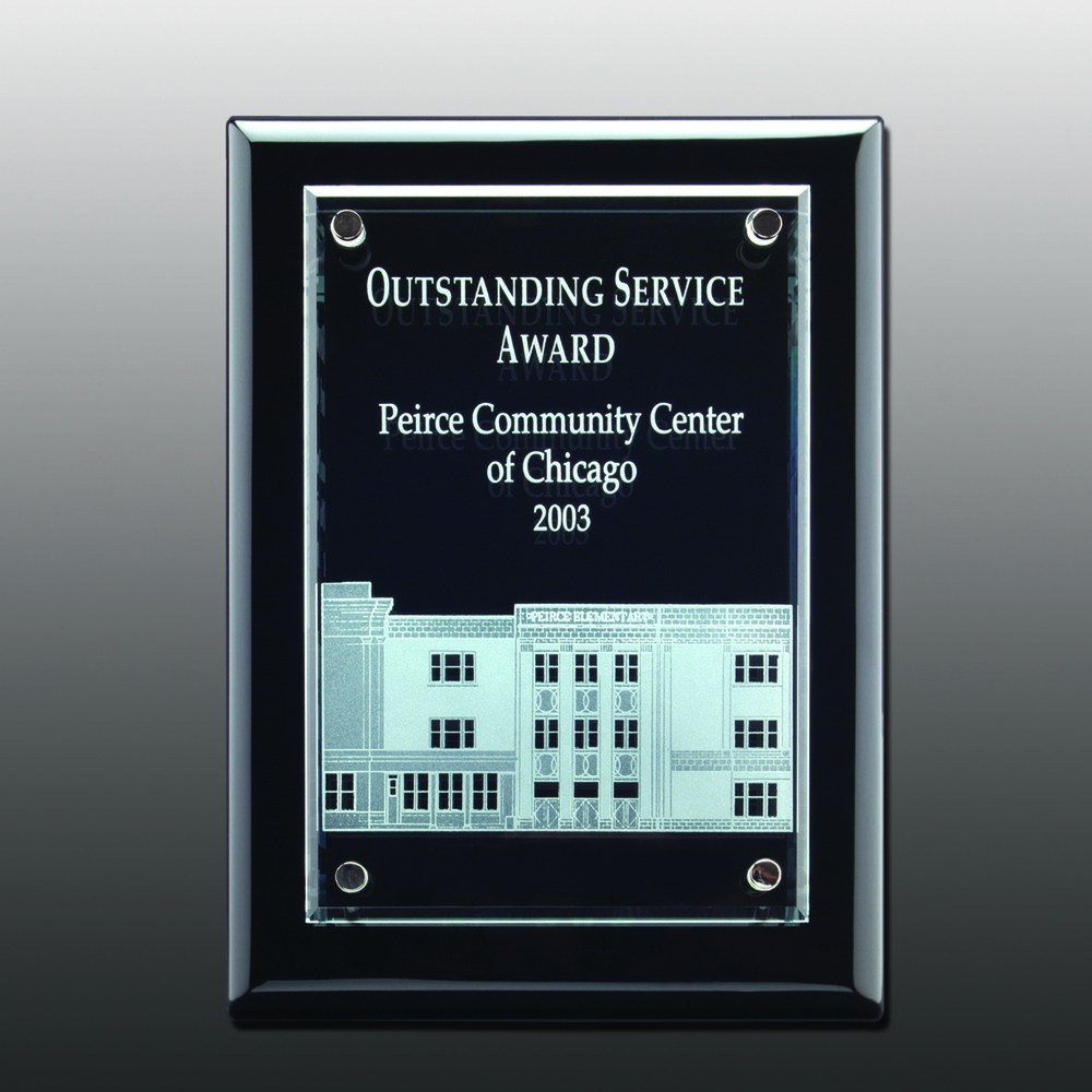 Plaque Set - Black - 7x9 "