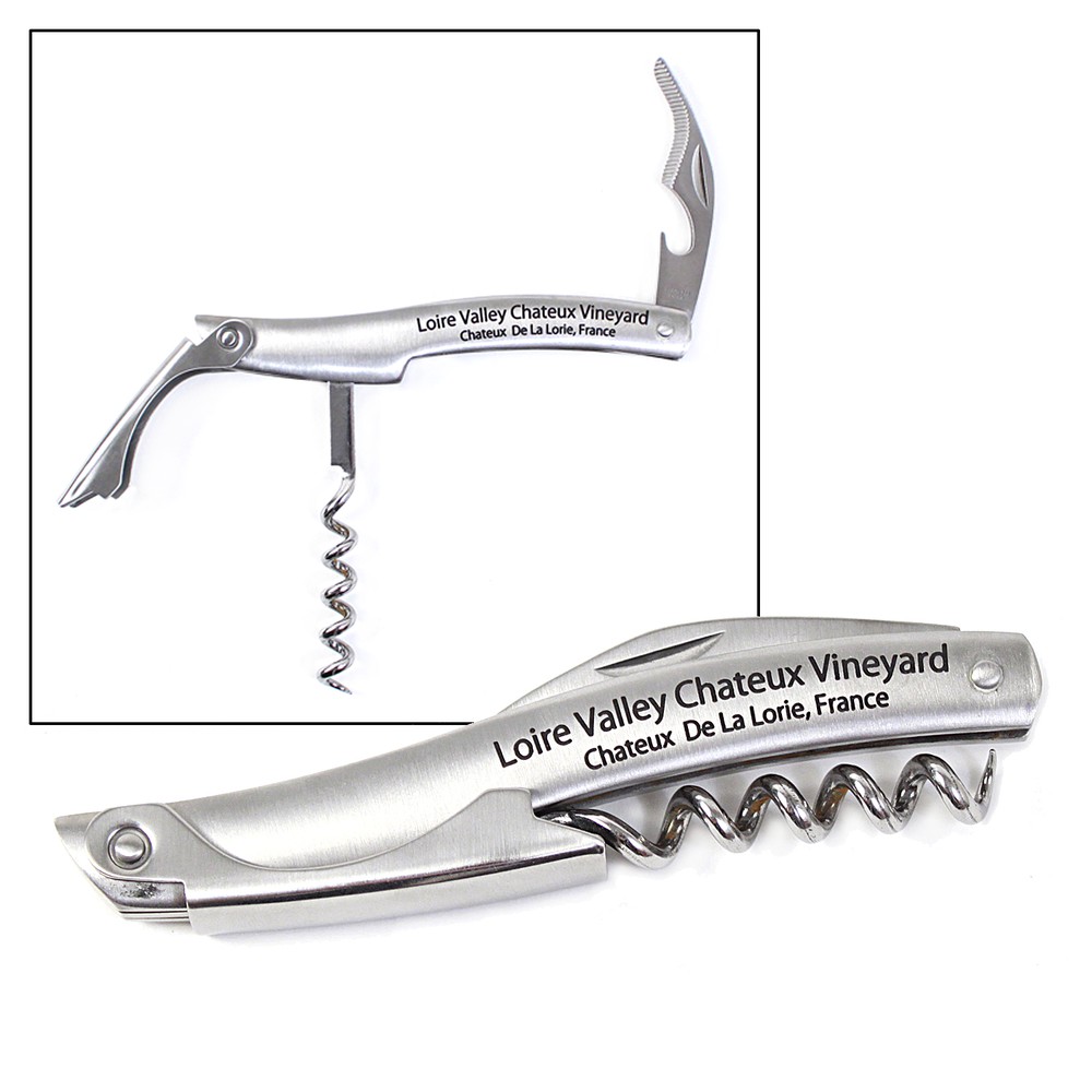 Stainless Steel Corkscrew/Bottle Opener
