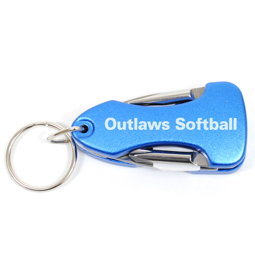 MultiTool LED Keychain - Blue