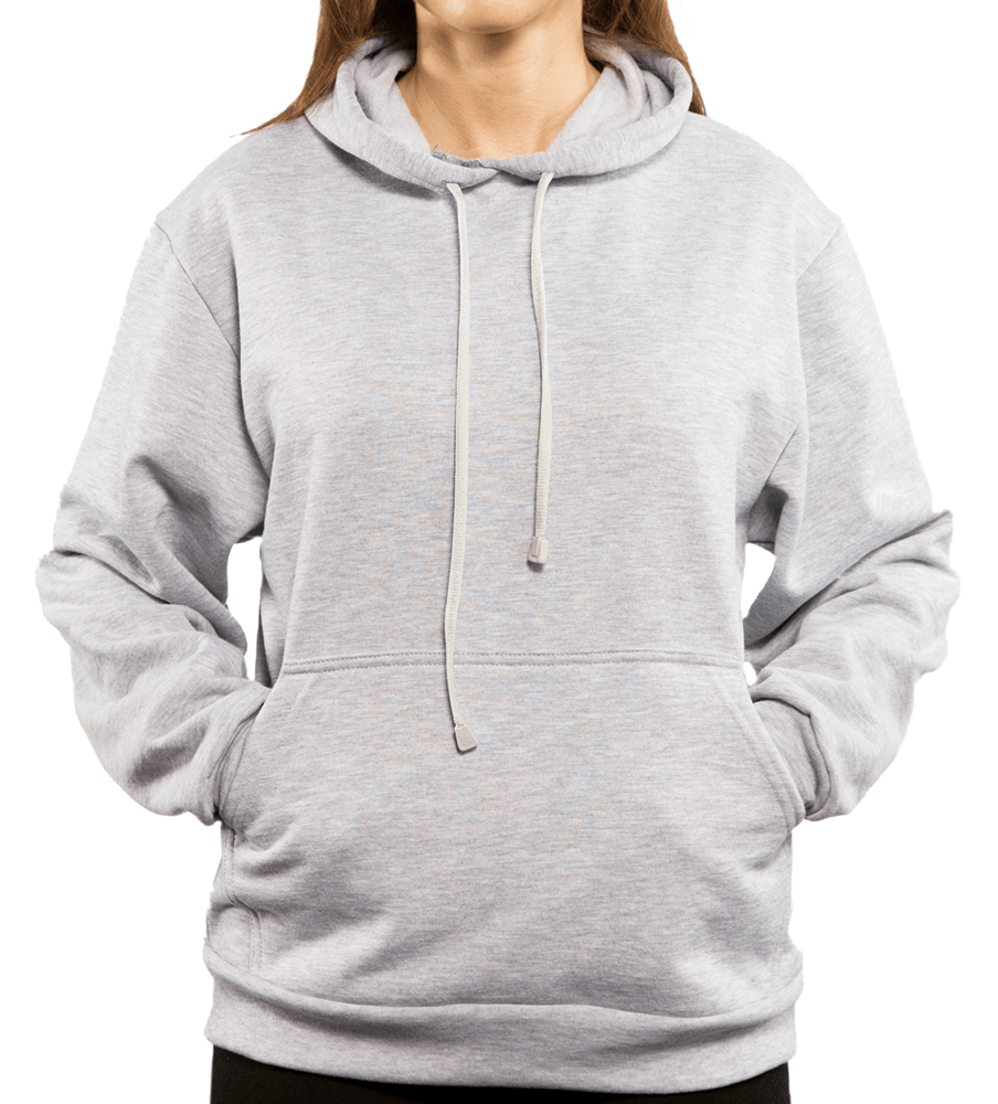 M ASH HEATHER HOODIE BASIC HOODED SWEATSHIRT ADULT VAPOR (6/PKG) MEDIUM