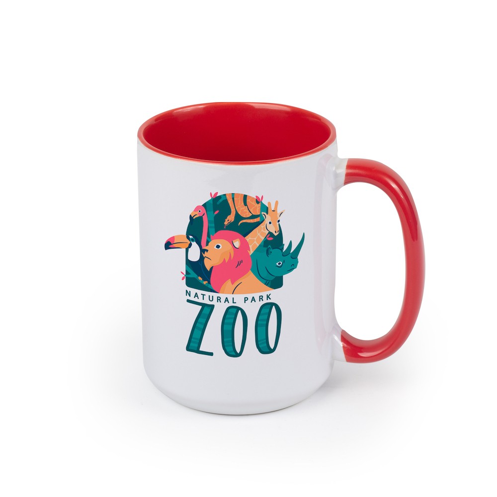 Red Inner Color Mug 15oz 36/CS