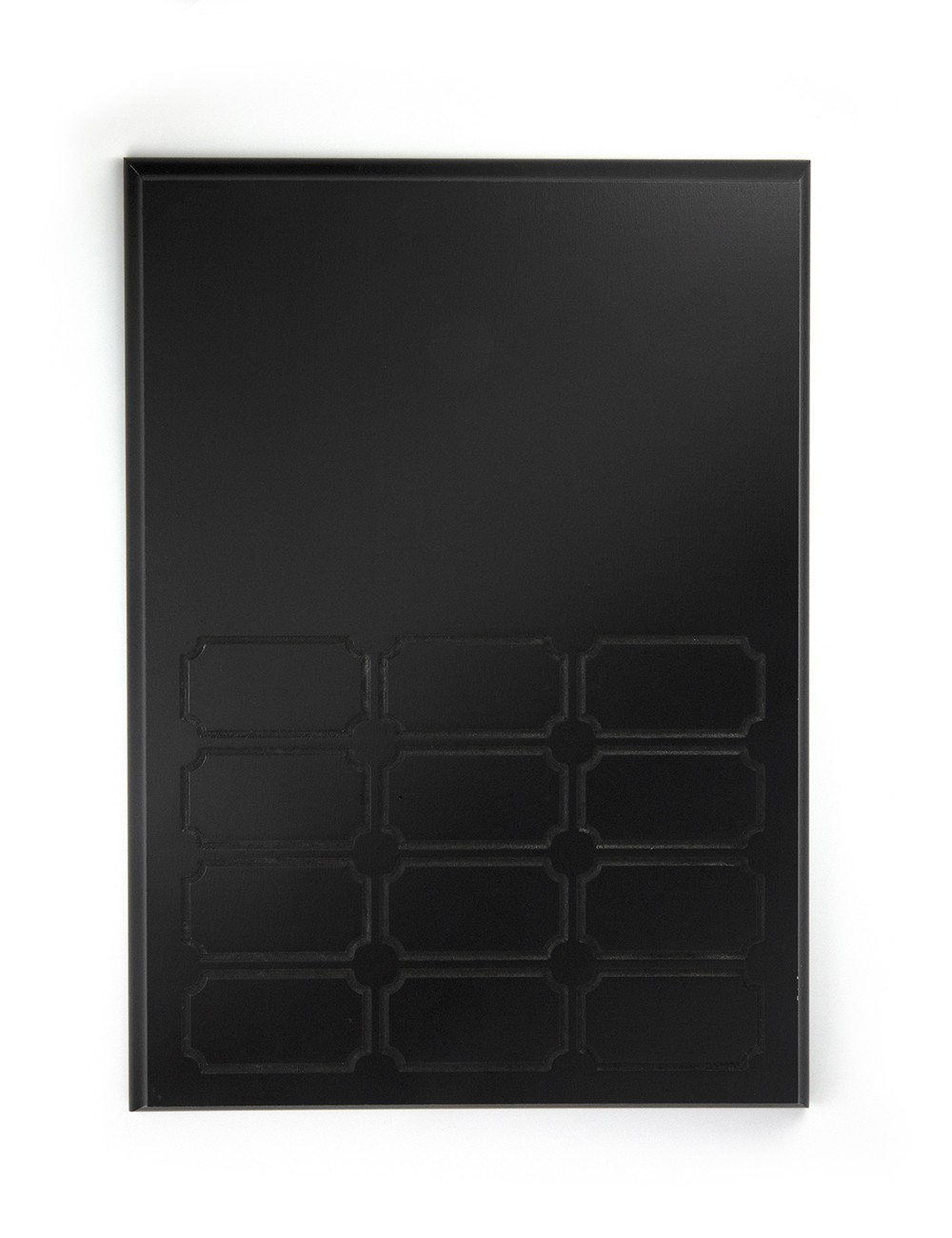 Matte Black Perpetual Plaque Set 12pc. 10"X14"