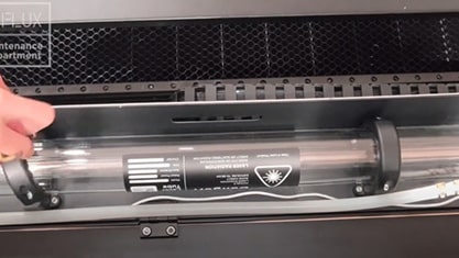FLUX HEXA 60W Laser Cutter Replacing Laser Tube