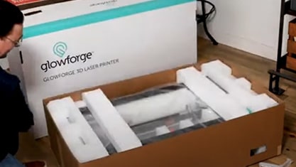 Glowforge® Unboxing How To Get Started with Nick