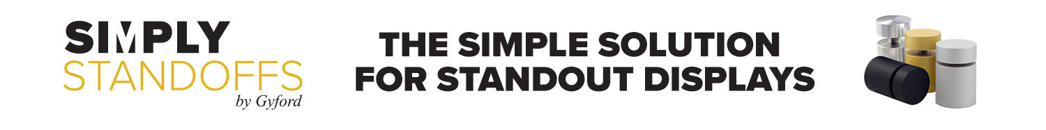 Simply Standoffs™ by Gyford — The Simple Solution for Standout Displays