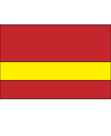 Rowmark Satins Red Yellow 1/16" Engraving Plastic