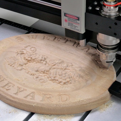 Vision engraving engraving wood piece