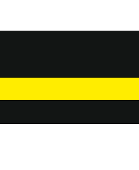 Rowmark Ultra-Mattes Black/Yellow 1/16" Engraving Plastic