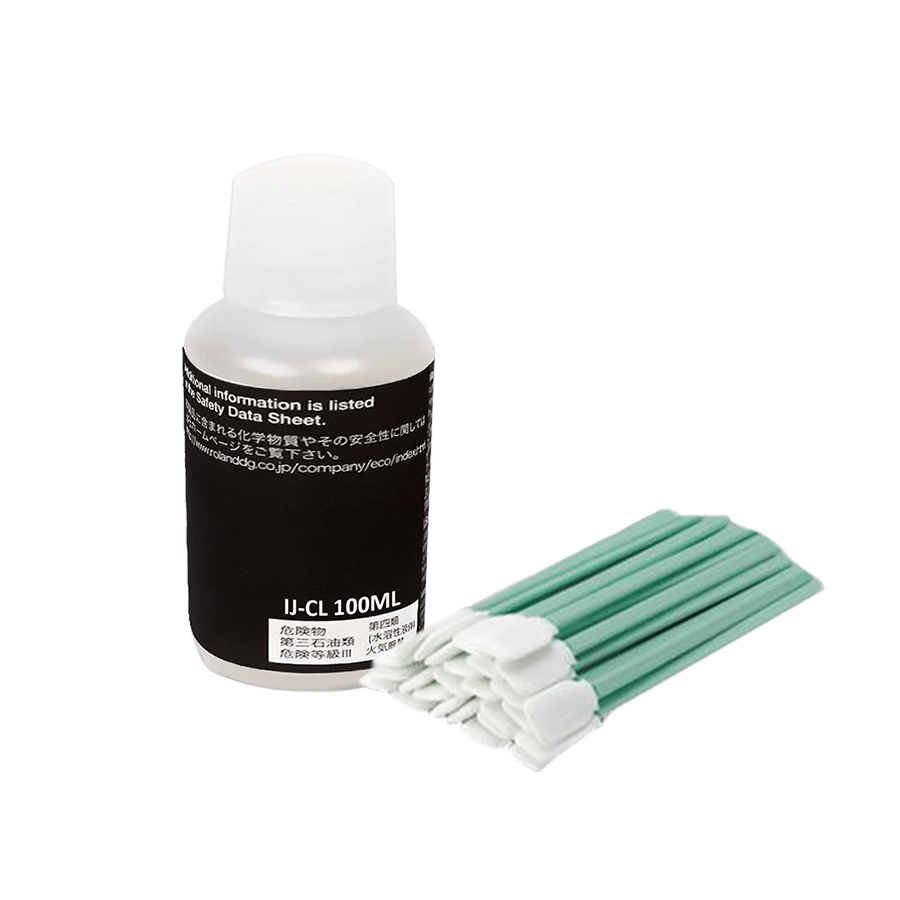 Roland DTF Cleaning Kit BY-20 Cleaning Bottle 100ML & Swabs