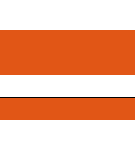 tangerine/white color swatch