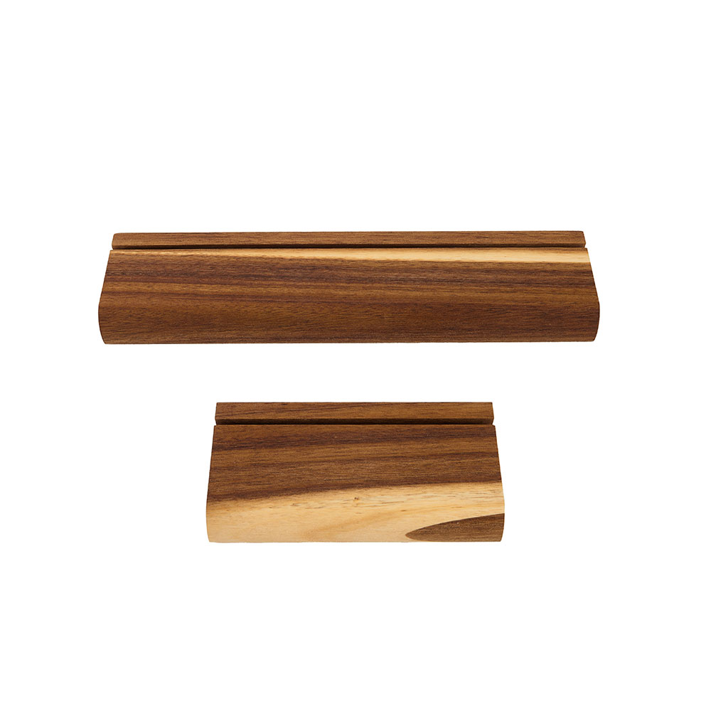 Group of wood sign holders