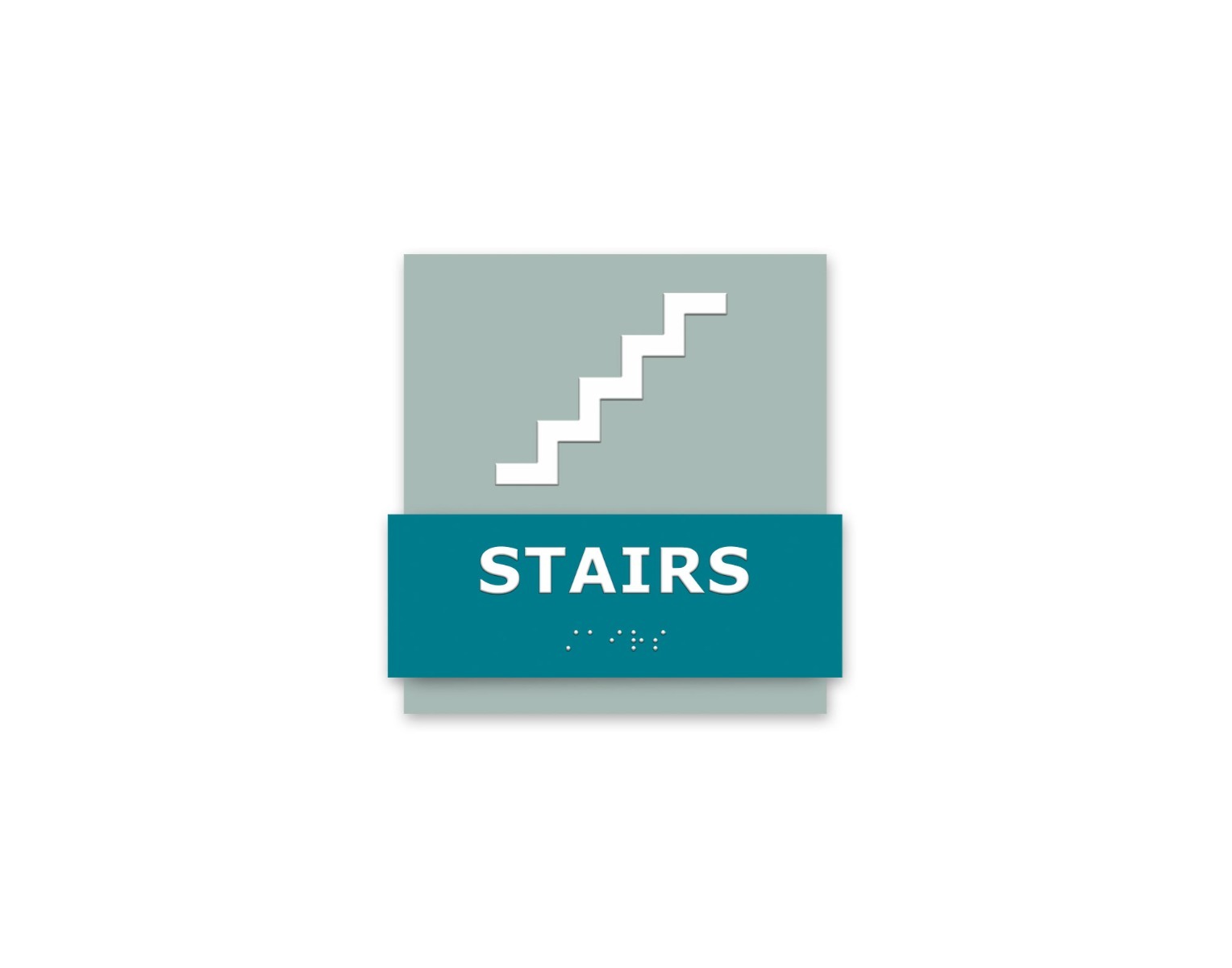 ADA stair sign