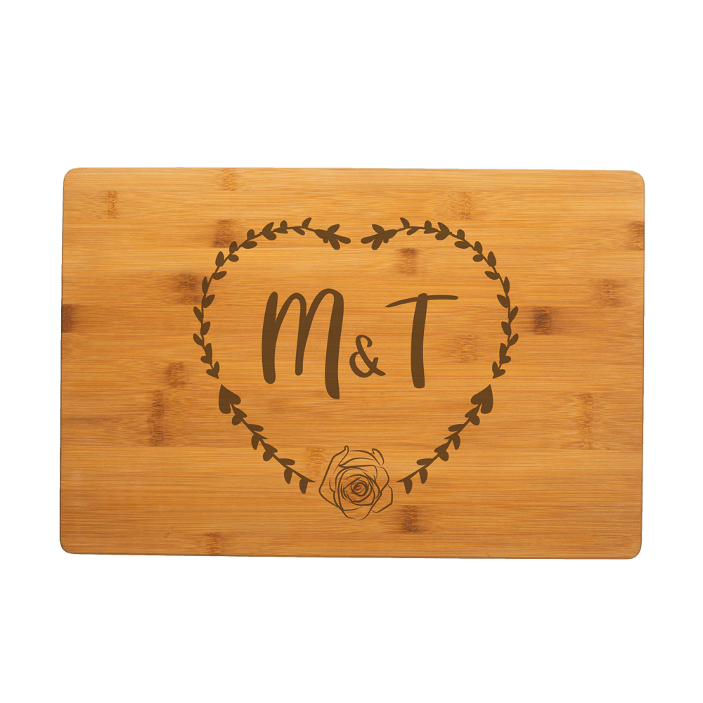 human made heart bamboo board 【公式通販】