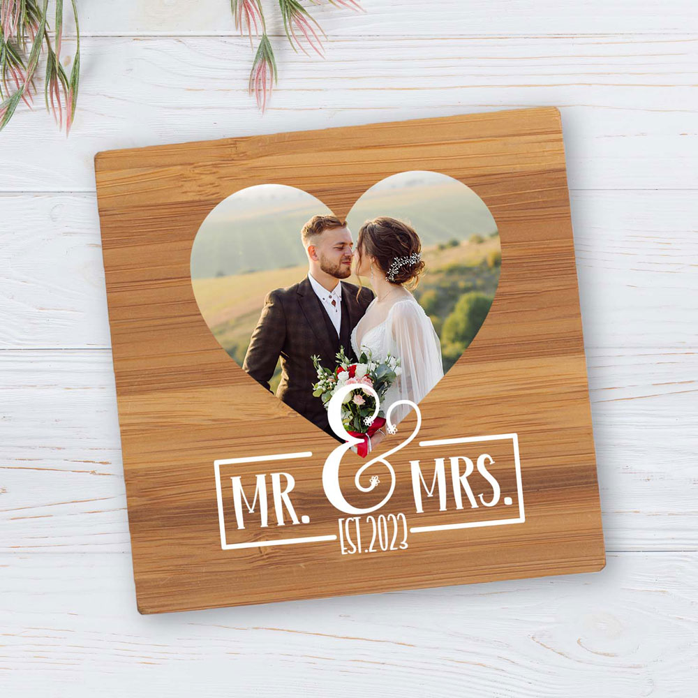 personalized wedding coaster