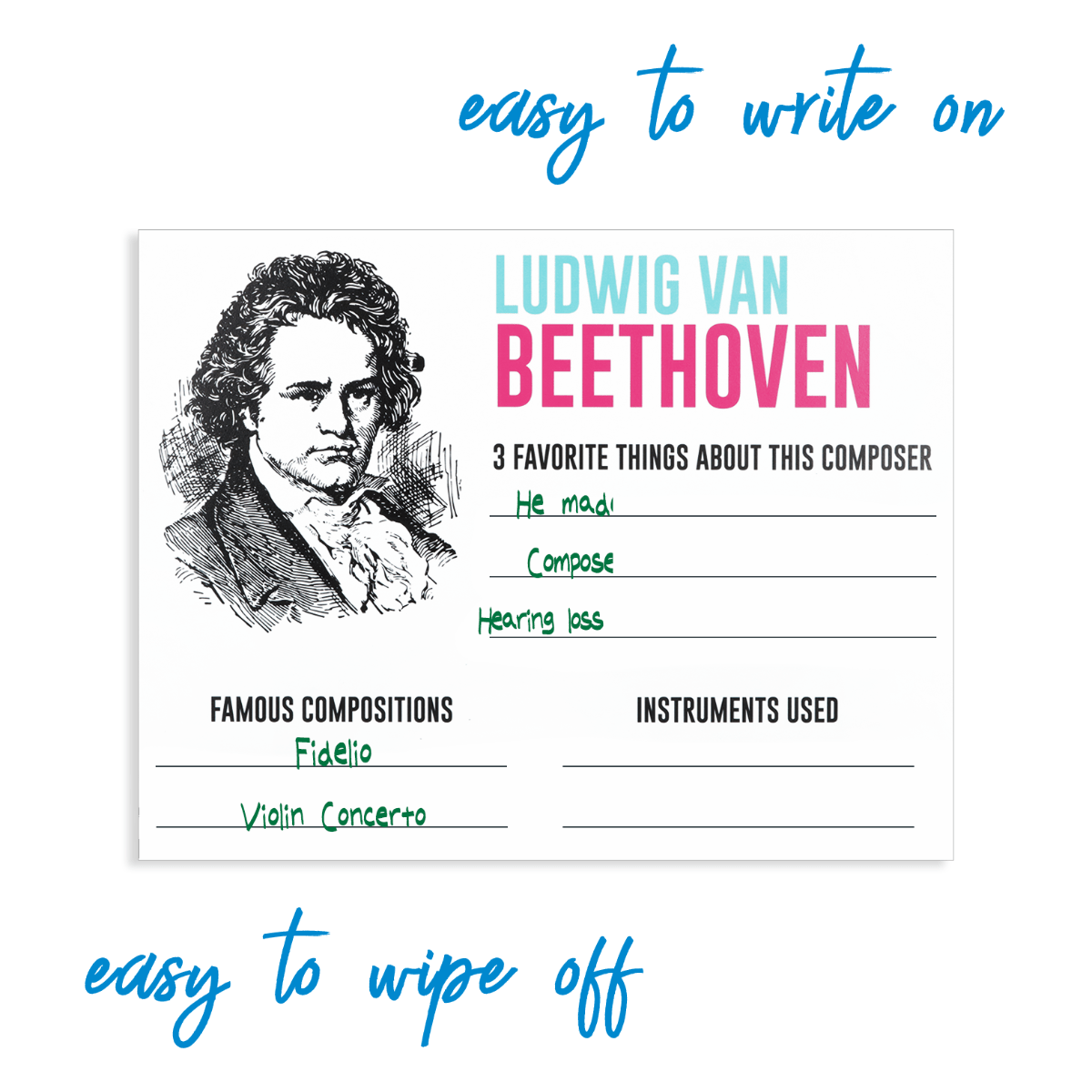 Message Board Beethoven Sign