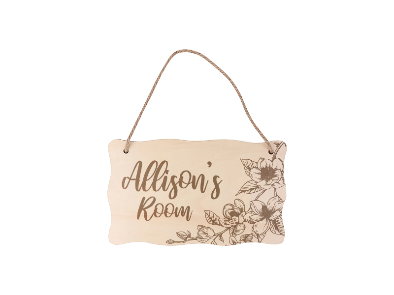 personalized Plywood Home Décor Sign with string hanger
