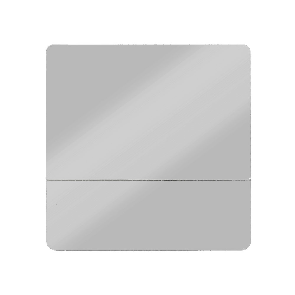 Back of flat aluminum easel frame
