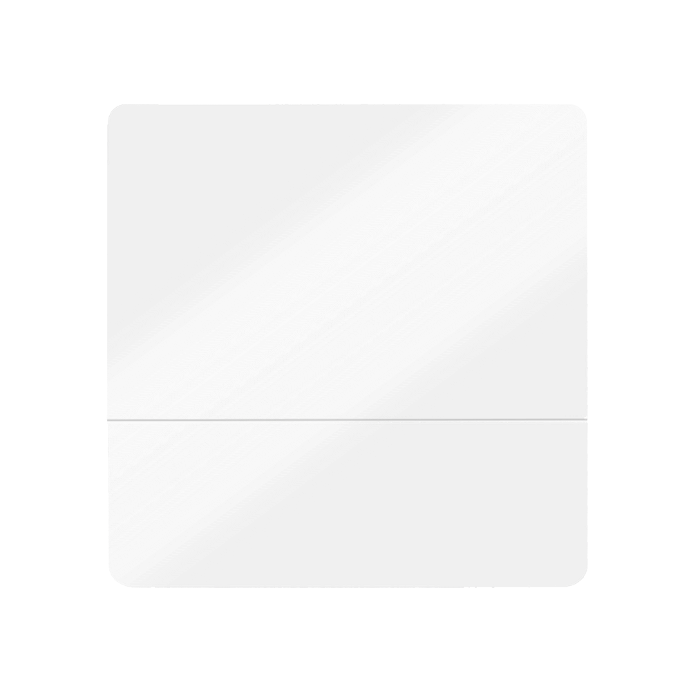 Blank white aluminum easel frame flat