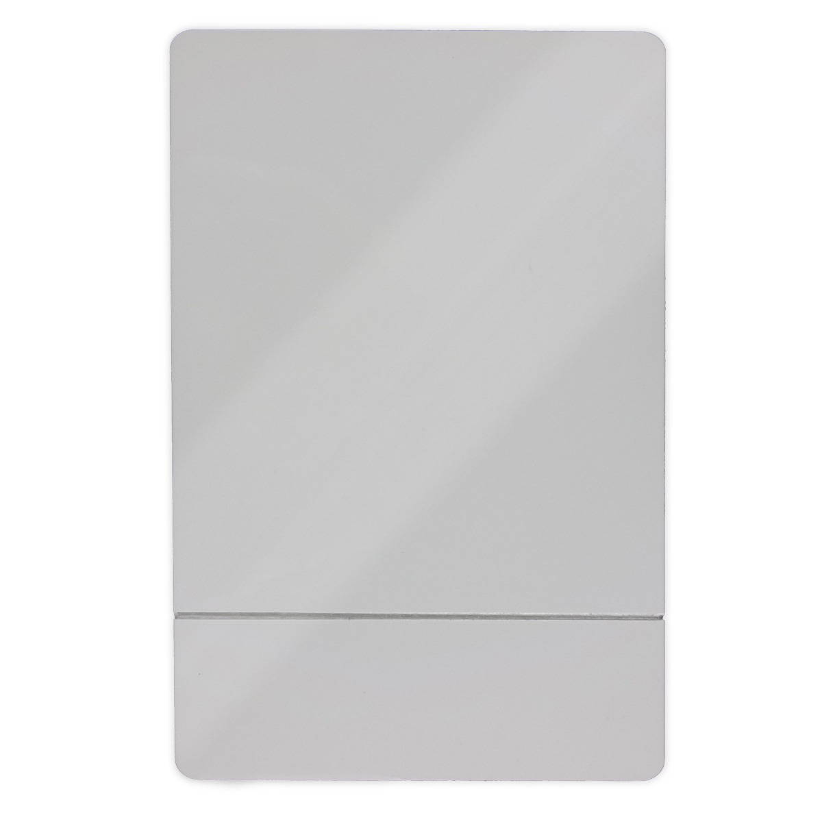 Back of flat aluminum easel frame