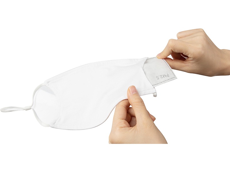 Sublimation Face Mask with Filter Slit (Full White, Large) (10 pack)