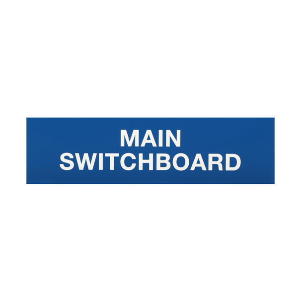 Main Switchboard sign