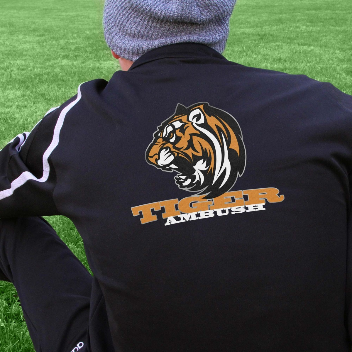 Black jacket with Tiger design