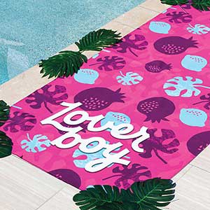 Customized quick dry towel by pool
