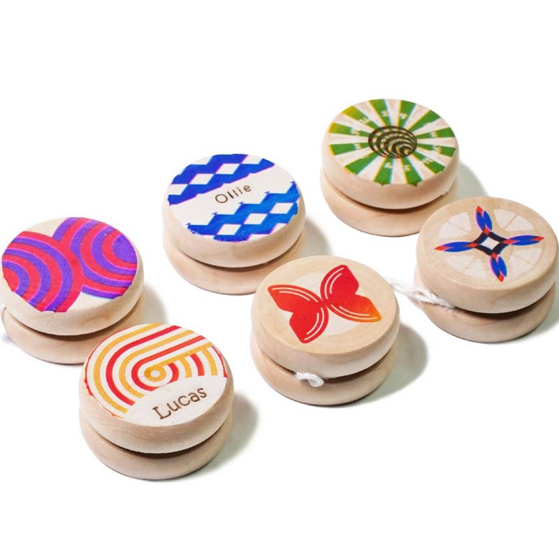 Printed wood yo-yos