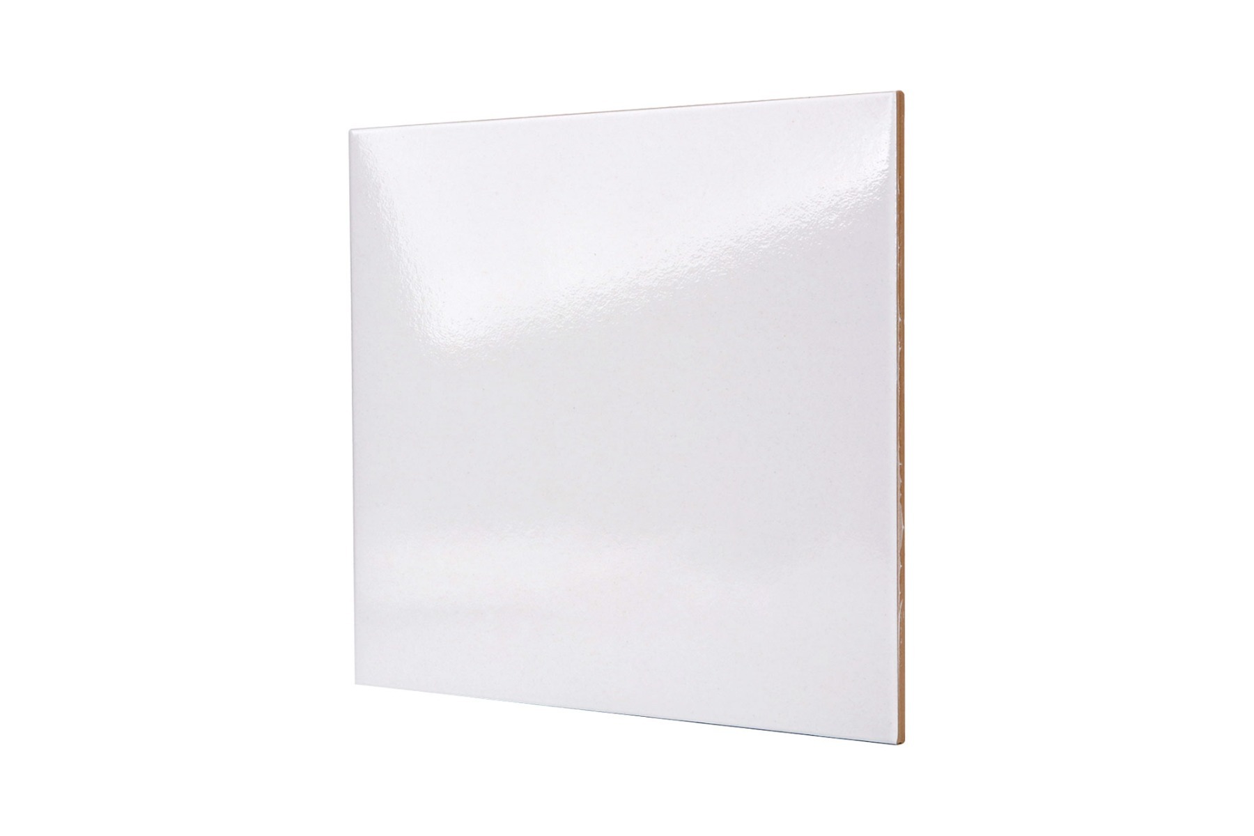 8 inch x 10 inch white gloss ceramic tile