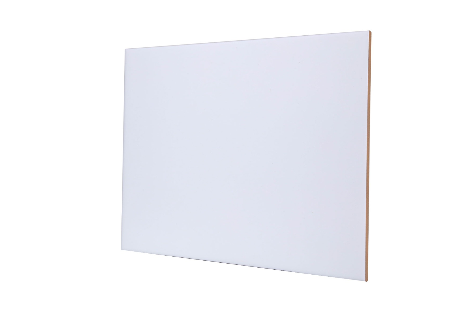 8 inch x 10 inch white satin ceramic tile