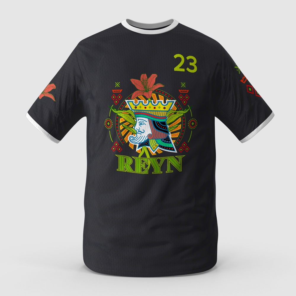 Roland BY-20 DTF transfer on black jersey