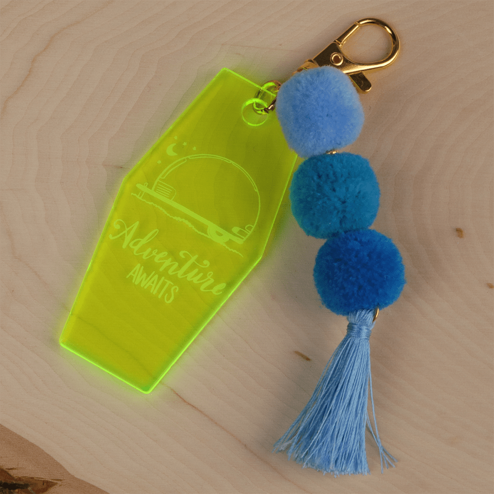 Adventure Awaits keychain
