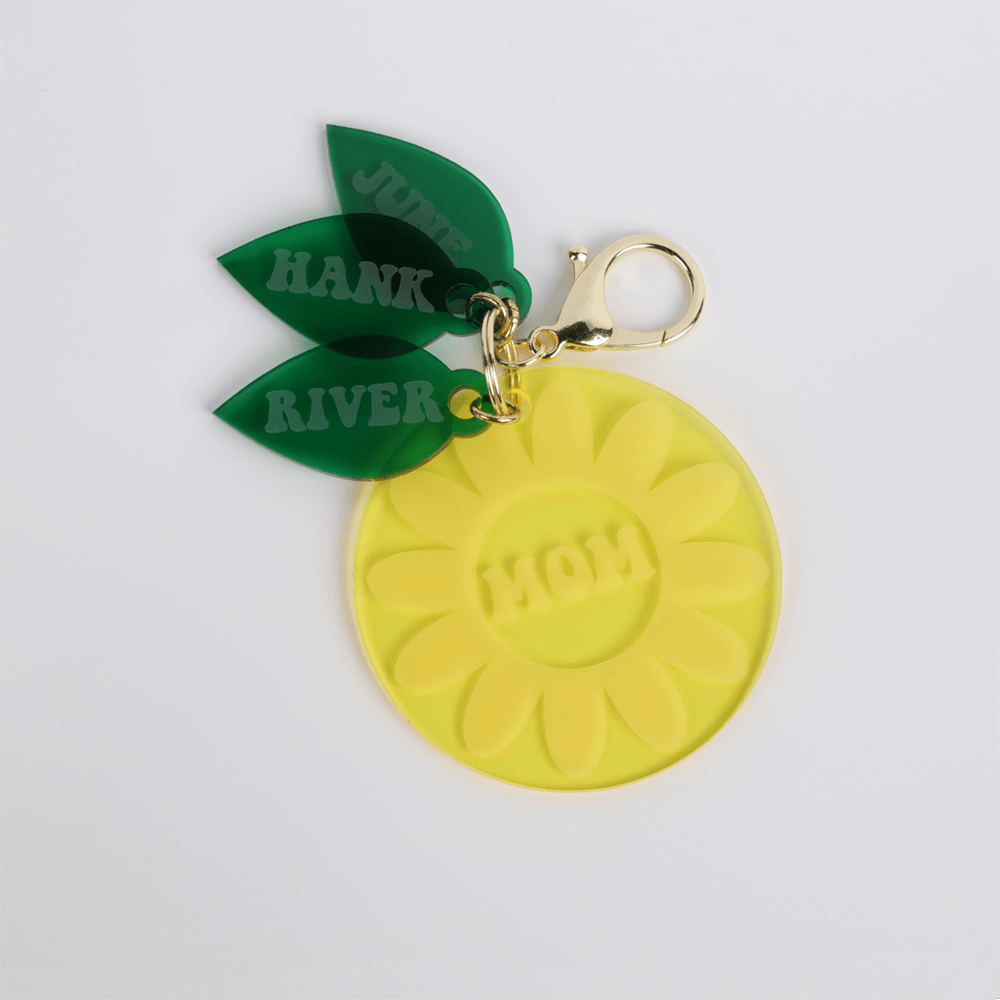 Cast Acrylic Mom Keychain
