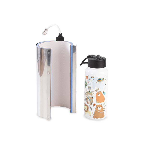 mug press tumbler attachment with water bottle