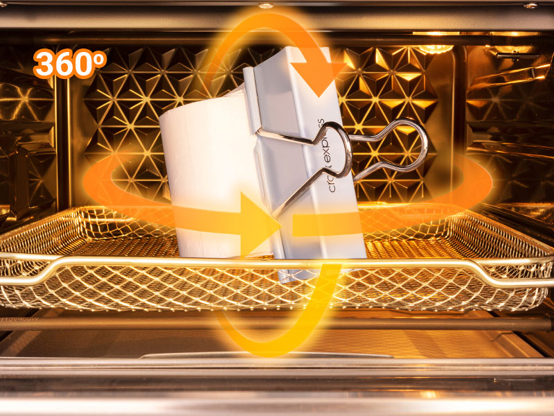 Air circulation inside craft express sublimation oven