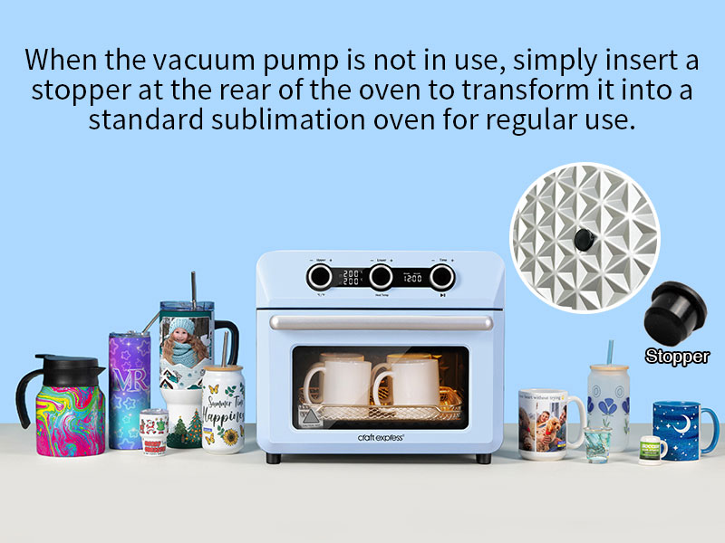 Vacuum pump information for craft express sublimation oven