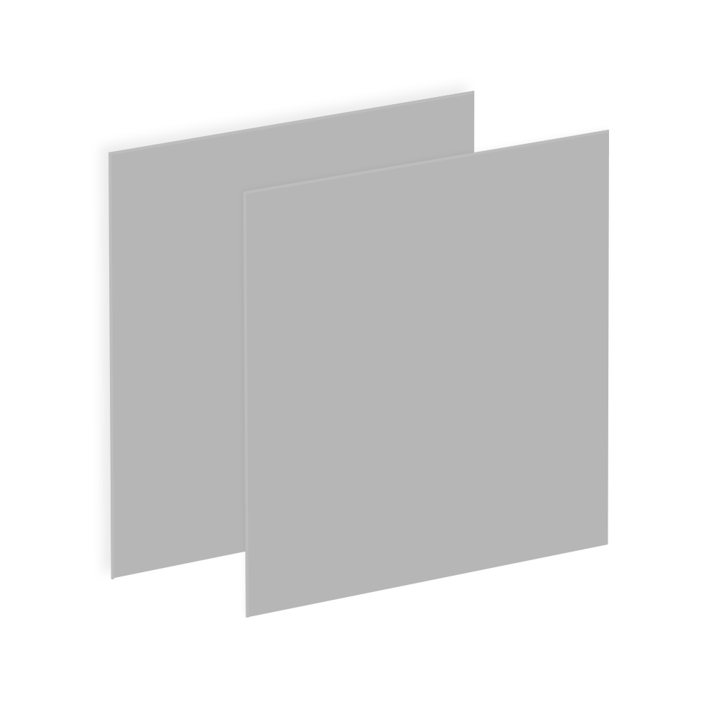 Clear/Silver standing swatch