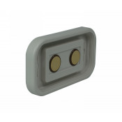 Rowmark Portico Slate Grey 2" x 4" Round Poly Wall Frame