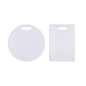 Blank circle and rectangle bag tags