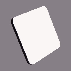 Unisub Premium Coaster Square Hardboard 3.78" x 3.78" Gloss