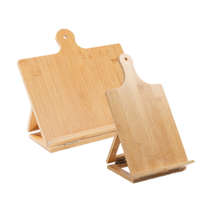Bamboo Cookbook Stand & Cutting Board for Engraving