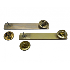 Metal Name Tag With Clutch 5/8" x 2-1/2"