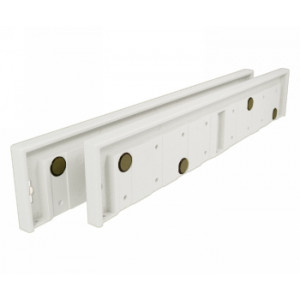 3 X 18 LINEN WHITE SQR DRCTRY PORTICO  2 PCS 3X18   (12/CS) CLEARPATH POLY FRAME SYSTEM