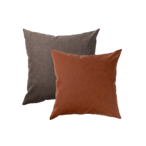 Engraving Faux Leather Pillow Case - 15" x 15"