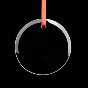 Glass Circle Ornament - 3.5" (12 Pack)