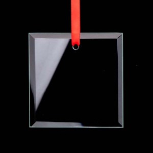 Glass Square Ornament - 3.5" x 3.5" (12 Pack)