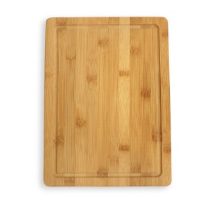 Solid Bamboo Cutting Board With Juice Groove For Engraving