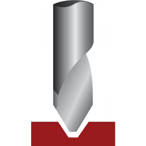 Antares 1/8" x 1" 1-Fluted Carbide Beveler Cutter for Scott 45deg Cone Burr Beveler