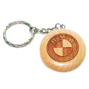 ROUND KEY CHAIN  MAPLE